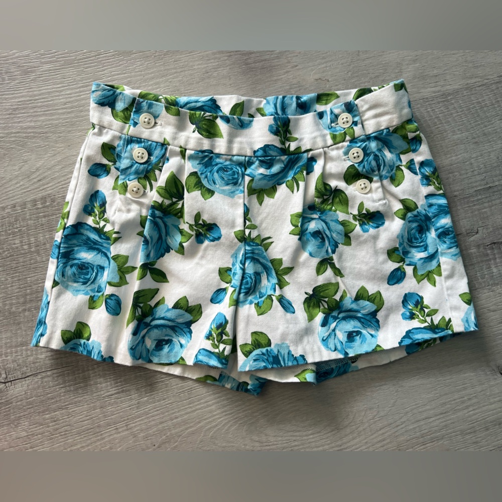 Janie and Jack Blue Floral Shorts